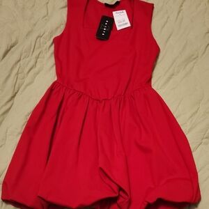 Marshalls Bright Red Sleeveless Bubble Dress